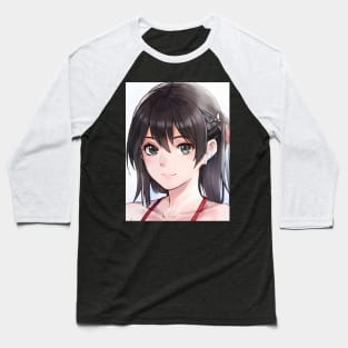 Teen school anime girl Baseball T-Shirt